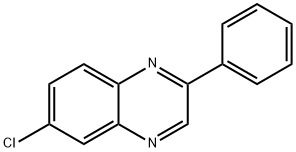 6-氯-2-苯基喹喔啉, 25187-19-3, 结构式