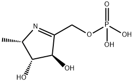 2H-Pyrrole-3,4-diol, 3,4-dihydro-2-methyl-5-[(phosphonooxy)methyl]-, (2S,3R,4R)- (9CI) Struktur