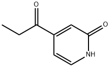 2(1H)-Pyridinone, 4-(1-oxopropyl)- (9CI) Struktur