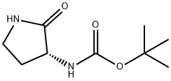 Carbamic acid, [(3R)-2-oxo-3-pyrrolidinyl]-, 1,1-dimethylethyl ester (9CI) Structure
