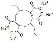 Тетранатриевая соль 8-этил-3-пропил-1,5-циклононадиен-1,2,5,6-тетракарбоновой кислоты структура