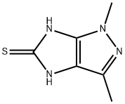 Imidazo[4,5-c]pyrazole-5(1H)-thione,  4,6-dihydro-1,3-dimethyl-,251989-15-8,结构式