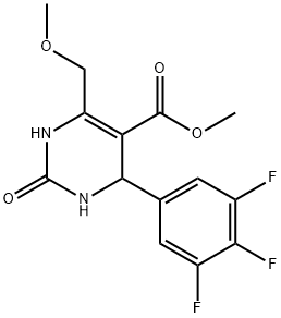 5-METHOXYCARBONYL-4-METHOXYMETHYL-1,2,3,6-TETRAHYDRO-2-OXO-6-(3,4,5-TRIFLUOROPHENYL)PYRIMIDINE Structure