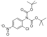 N,N-DIBOC-2-CHLORO-4-NITROANILINE Structure