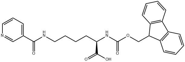 FMOC-D-LYS(NICOTINOYL)-OH Struktur