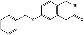 1,4-DIHYDRO-6-PHENYLMETHOXY-3(2H)-ISOQUINOLINONE 化学構造式