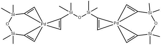 [1,3-二乙烯基-1,1,3,3,-四甲基二硅氧烷]钯(0),252062-59-2,结构式