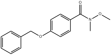 4-(BENZYLOXY)-N-METHOXY-N-METHYLBENZAMIDE Structure