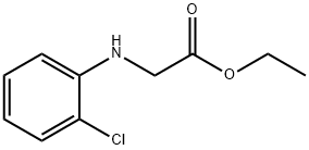 ethyl N-(2-chlorophenyl)glycinate 化学構造式