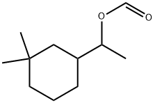 α,3,3-トリメチルシクロヘキサンメタノールホルマート 化学構造式