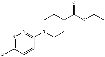 1-(6-氯-3-哒嗪基)哌啶-4-甲酸乙酯,252263-47-1,结构式