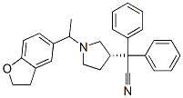 {(3S)-1-[1-(2,3-DIHYDRO-1-BENZOFURAN-5-YL)ETHYL]PYRROLIDIN-3-YL}DIPHENYLACETONITRILE Structure