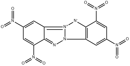 1,3,7,9-tetranitro-6H-benzotriazolo[2,1-a]benzotriazol-5-ium--ate,25243-36-1,结构式