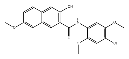 N-(4-chloro-2,5-dimethoxyphenyl)-3-hydroxy-7-methoxynaphthalene-2-carboxamide|纳夫妥HS