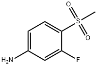 3-Fluoro-4-(Methylsulfonyl)aniline Struktur