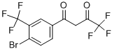 1-[4-BROMO-3-(TRIFLUOROMETHYL)PHENYL]-4,4,4-TRIFLUORO-1,3-BUTANEDIONE 化学構造式