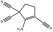 2-Cyclopentene-1,1,3-tricarbonitrile,  2-amino- Struktur
