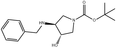 252574-03-1 3α-ヒドロキシ-4β-(ベンジルアミノ)ピロリジン-1-カルボン酸tert-ブチル