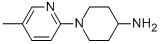 1-(5-Methylpyridin-2-yl)-4-piperidinamine 化学構造式