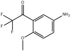 Ethanone, 1-(5-amino-2-methoxyphenyl)-2,2,2-trifluoro- (9CI) Structure