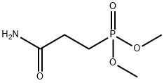 3-二甲氧基磷酰丙酰胺, 2526-69-4, 结构式