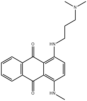 1-[[3-(dimethylamino)propyl]amino]-4-(methylamino)anthraquinone  Struktur