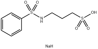 sodium 3-[(phenylsulphonyl)amino]propanesulphonate Structure