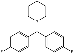 1-[BIS-(4-FLUOROPHENYL)-METHYL]-PIPERIDINE Struktur