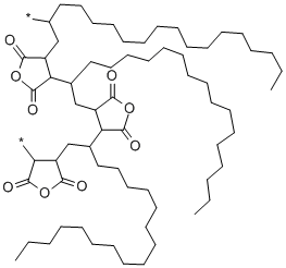 POLY(MALEIC ANHYDRIDE-ALT-1-OCTADECENE) Structure