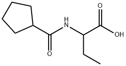 Butanoic  acid,  2-[(cyclopentylcarbonyl)amino]-,252678-53-8,结构式