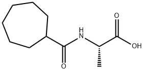 Alanine,  N-(cycloheptylcarbonyl)- Struktur