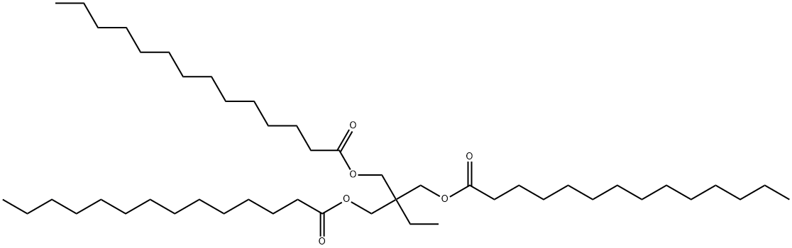 2-ethyl-2-[(myristoyloxy)methyl]propane-1,3-diyl dimyristate Structure