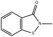 N-甲基-1,2-苯并异噻唑啉-3-酮,2527-66-4,结构式