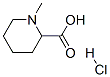 1-メチルピペリジン-2-カルボン酸塩酸塩 化学構造式
