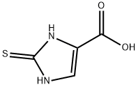 2-硫基-1H-咪唑-4-羧酸, 25271-85-6, 结构式