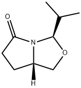 3H,5H-Pyrrolo[1,2-c]oxazol-5-one,tetrahydro-3-(1-methylethyl)-,(3R,7aS)-(9CI) Struktur