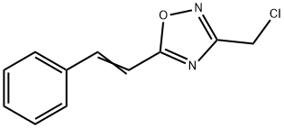 3-(CHLOROMETHYL)-5-STYRYL-1,2,4-OXADIAZOLE,252867-19-9,结构式