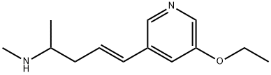 4-Penten-2-amine,5-(5-ethoxy-3-pyridinyl)-N-methyl-,(4E)-(9CI),252870-59-0,结构式