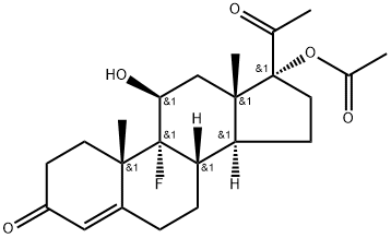醋酸氟孕酮,2529-45-5,结构式