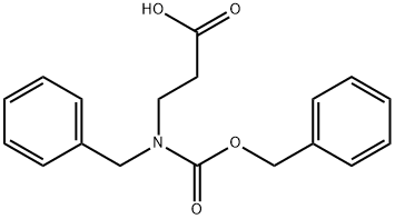 N-[(Phenylmethoxy)carbonyl]-N-(phenylmethyl)-beta-alanine Structure