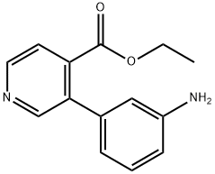 3-(3-Aminophenyl)-4-pyridinecarboxylicacidethylester Struktur
