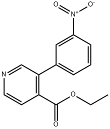 3-(3-Nitrophenyl)-4-pyridinecarboxylicacidethylester Struktur