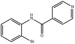 N-(2-溴苯基)-4-吡啶羧酰胺, 252930-61-3, 结构式