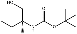 Carbamic acid, [(1S)-1-(hydroxymethyl)-1-methylpropyl]-, 1,1-dimethylethyl 化学構造式