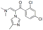 2-Propen-1-one,  1-(2,4-dichlorophenyl)-3-(dimethylamino)-2-(4-methyl-1H-imidazol-1-yl)- Struktur