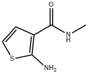 2-氨基-N-甲基噻吩-3-甲酰胺 结构式