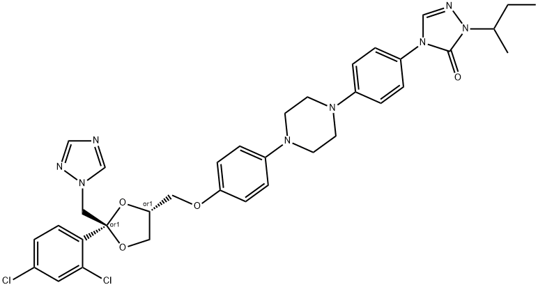 trans-Itraconazole Struktur