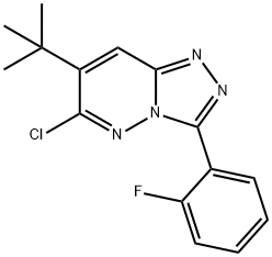 7-tert-butyl-6-chloro-3-(2-fluorophenyl)-[1,2,4]triazolo[4,3-b]pyridazine Structure