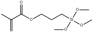 メタクリル酸3-(トリメトキシシリル)プロピル 化学構造式