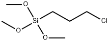 3-トリメトキシシリルプロピル クロリド 化学構造式
